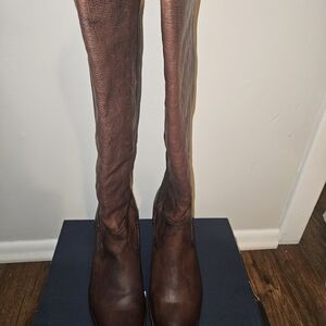 Frye Dark Brown Leather Boots